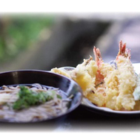 温かい天ぷら蕎麦